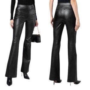 Spanx Faux Leather Flare Pants Size 1X Tall